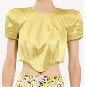 Collina Strada Cropped Ava Corset Top Medium